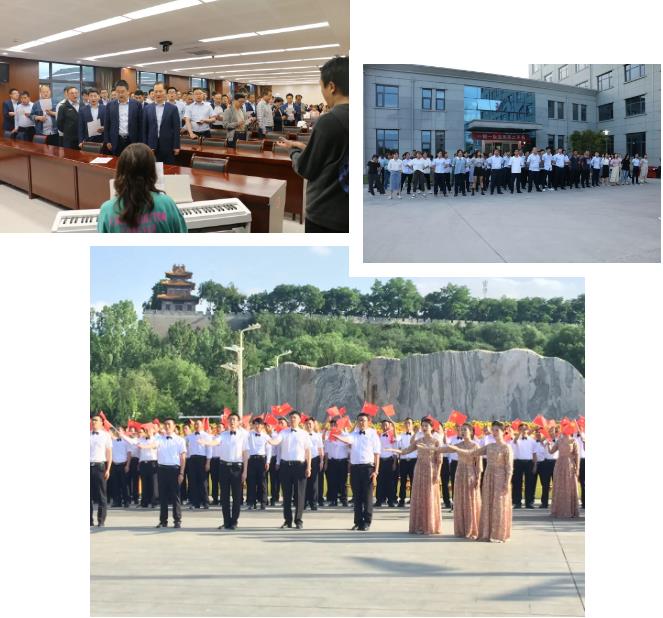 颂歌献给党 彰显泓源红 ——泓源公司积极组织参加开云集团官网开云集团官网首页-开云(中国)市庆祝中国共产党成立100周年歌咏比赛(图2)